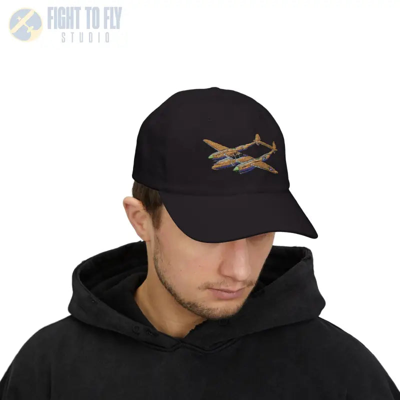 P-38 WWII Fighter Plane Warbird Hat - Hats - Pilot gifts - warbird t-shirt