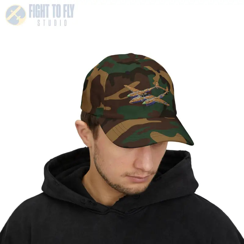 P-38 WWII Fighter Plane Warbird Hat - Hats - Pilot gifts - warbird t-shirt