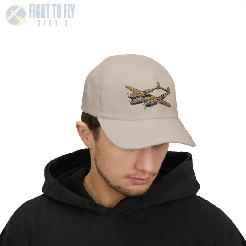 P-38 WWII Fighter Plane Warbird Hat - Hats - Pilot gifts - warbird t-shirt
