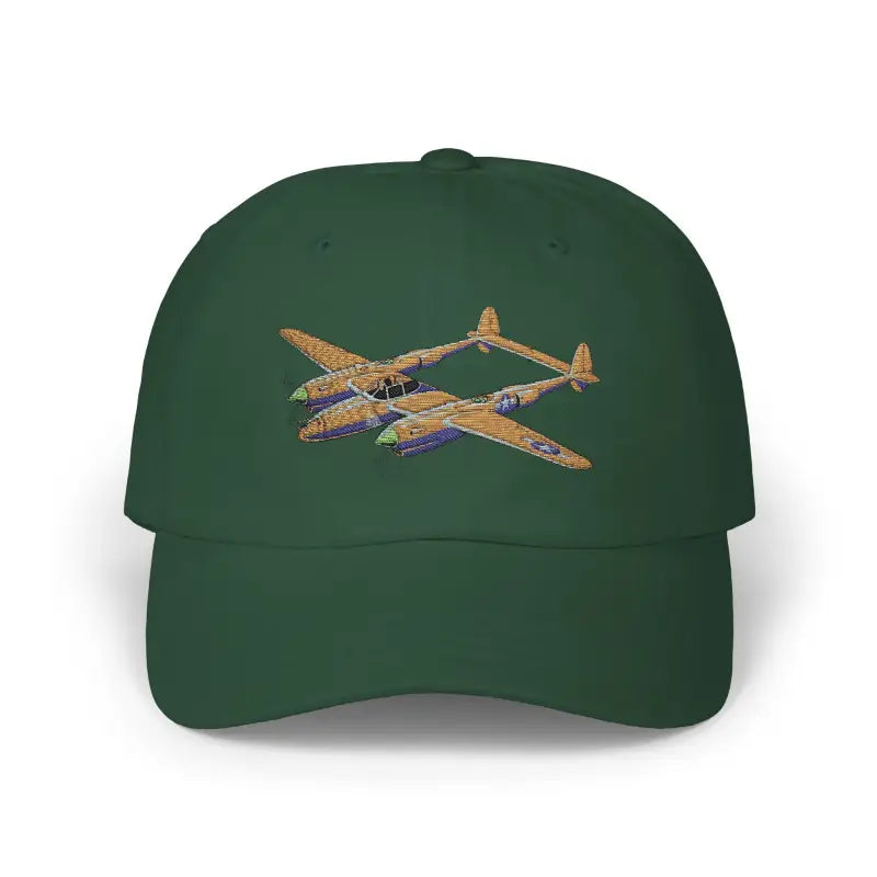 P-38 WWII Fighter Plane Warbird Hat - Hats - Pilot gifts - warbird t-shirt