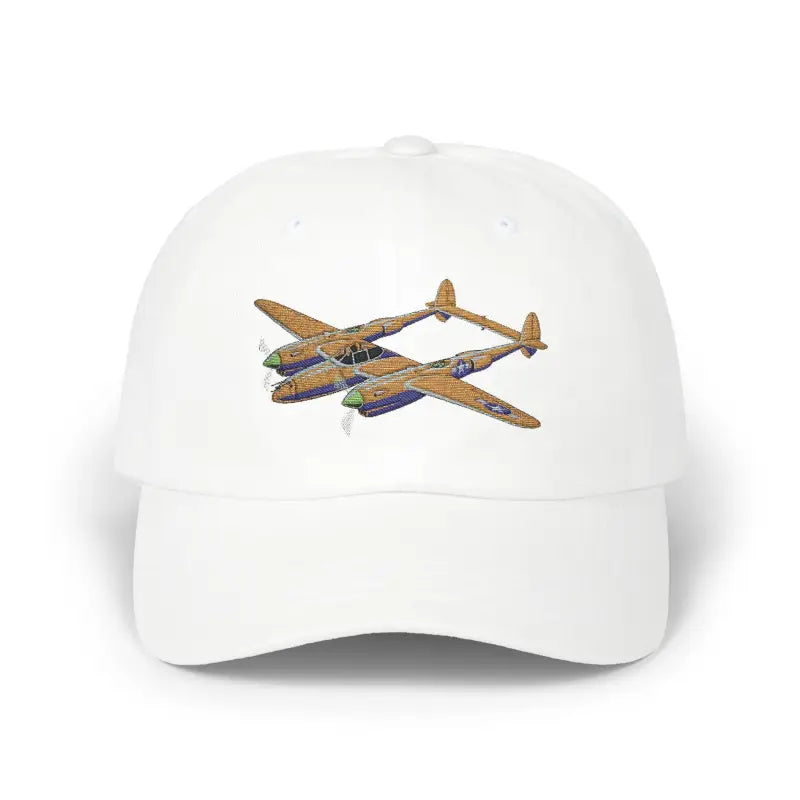 P-38 WWII Fighter Plane Warbird Hat - Hats - Pilot gifts - warbird t-shirt