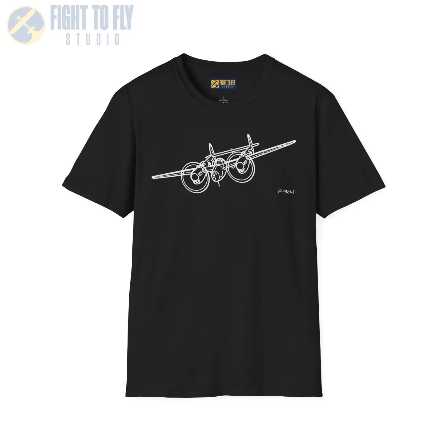 P-38J Lightning In-Flight T-Shirt - Pilot gifts - WWII warbird t-shirt