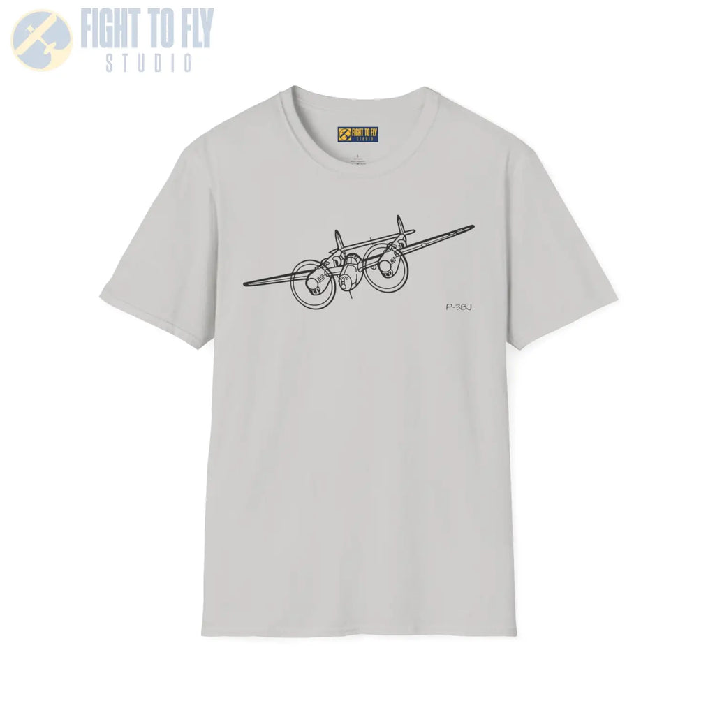 P-38J Lightning In-Flight T-Shirt - Pilot gifts - WWII warbird t-shirt