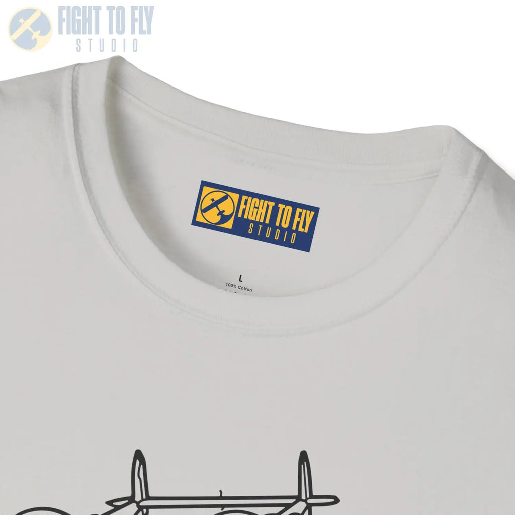 P-38J Lightning In-Flight T-Shirt - Pilot gifts - WWII warbird t-shirt