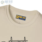 P-38J Lightning In-Flight T-Shirt - Pilot gifts - WWII warbird t-shirt
