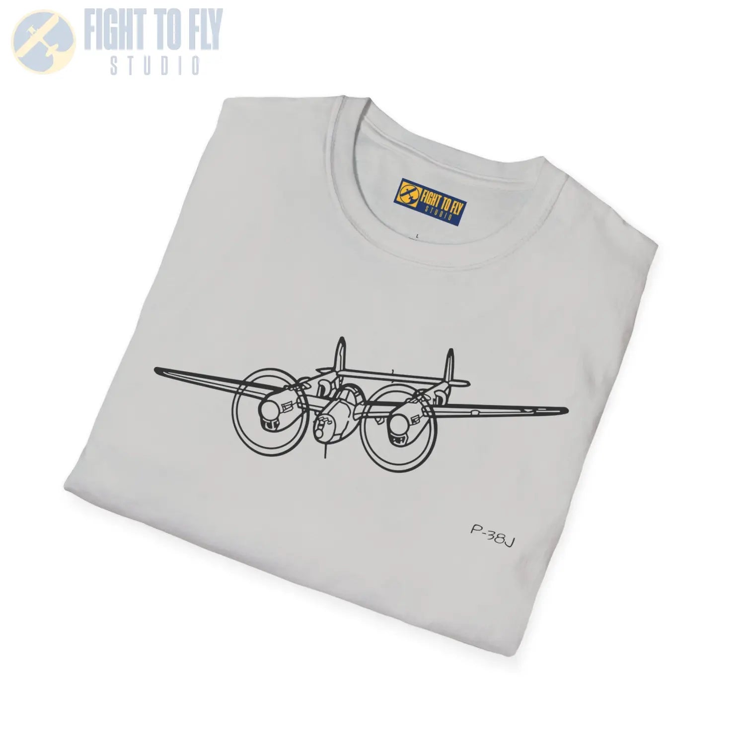 P-38J Lightning In-Flight T-Shirt - Pilot gifts - WWII warbird t-shirt