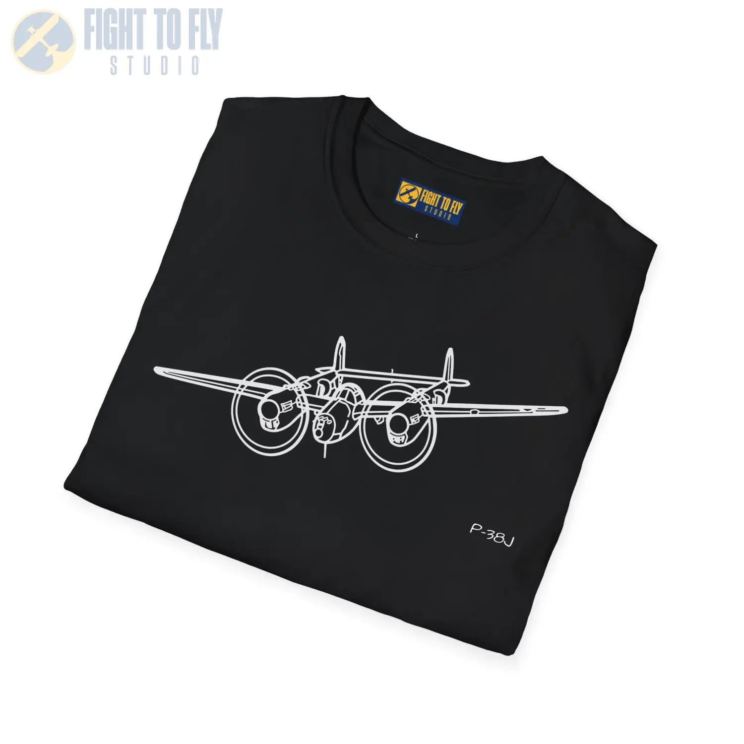 P-38J Lightning In-Flight T-Shirt - Pilot gifts - WWII warbird t-shirt