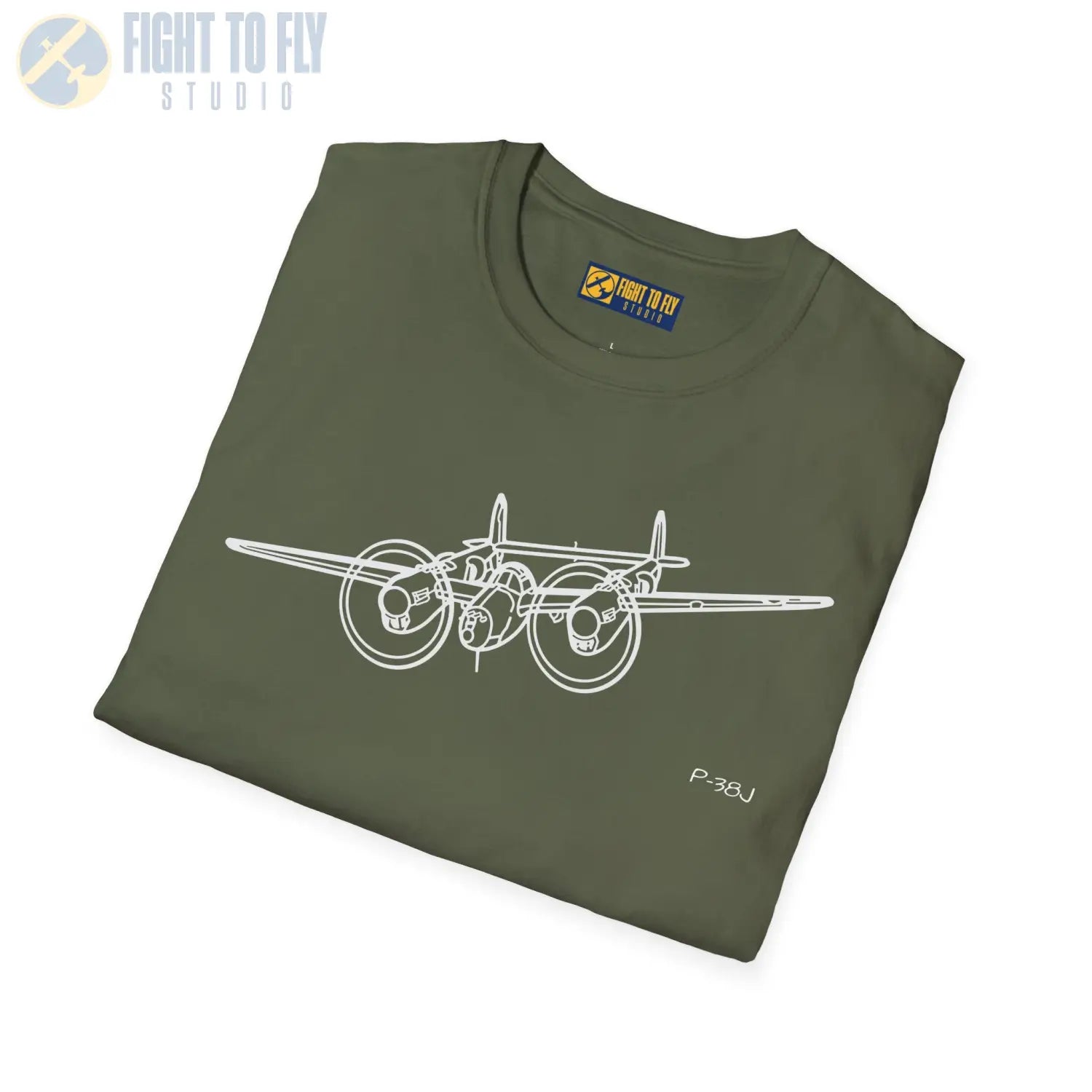 P-38J Lightning In-Flight T-Shirt - Pilot gifts - WWII warbird t-shirt