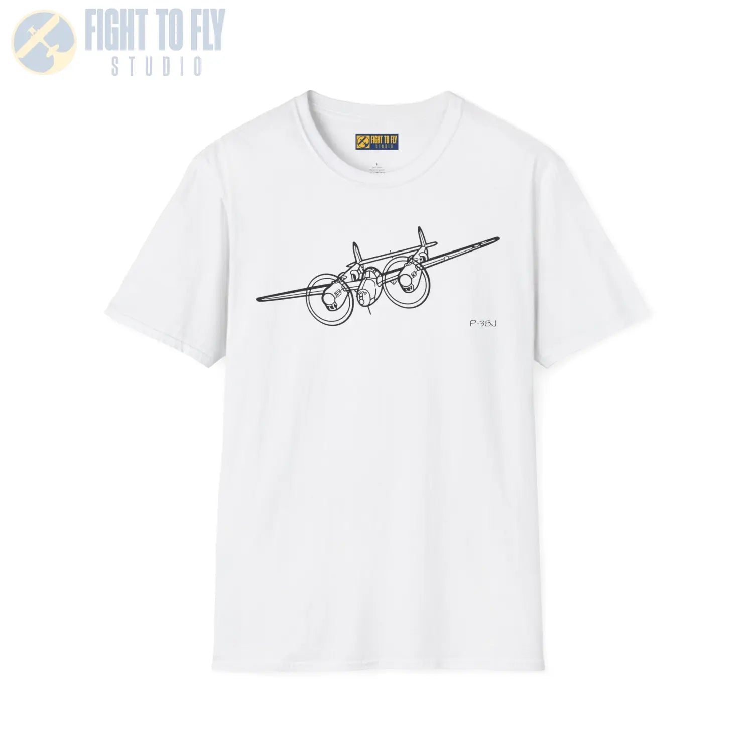 P-38J Lightning In-Flight T-Shirt - Pilot gifts - WWII warbird t-shirt