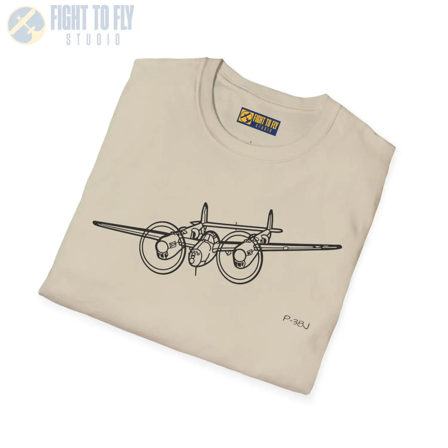 P-38J Lightning In-Flight T-Shirt - Pilot gifts - WWII warbird t-shirt