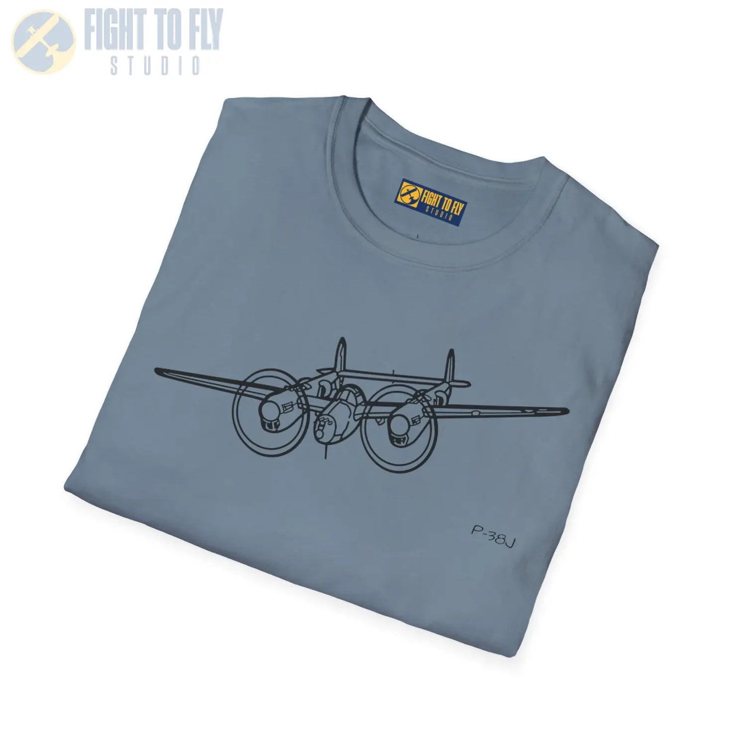 P-38J Lightning In-Flight T-Shirt - Pilot gifts - WWII warbird t-shirt