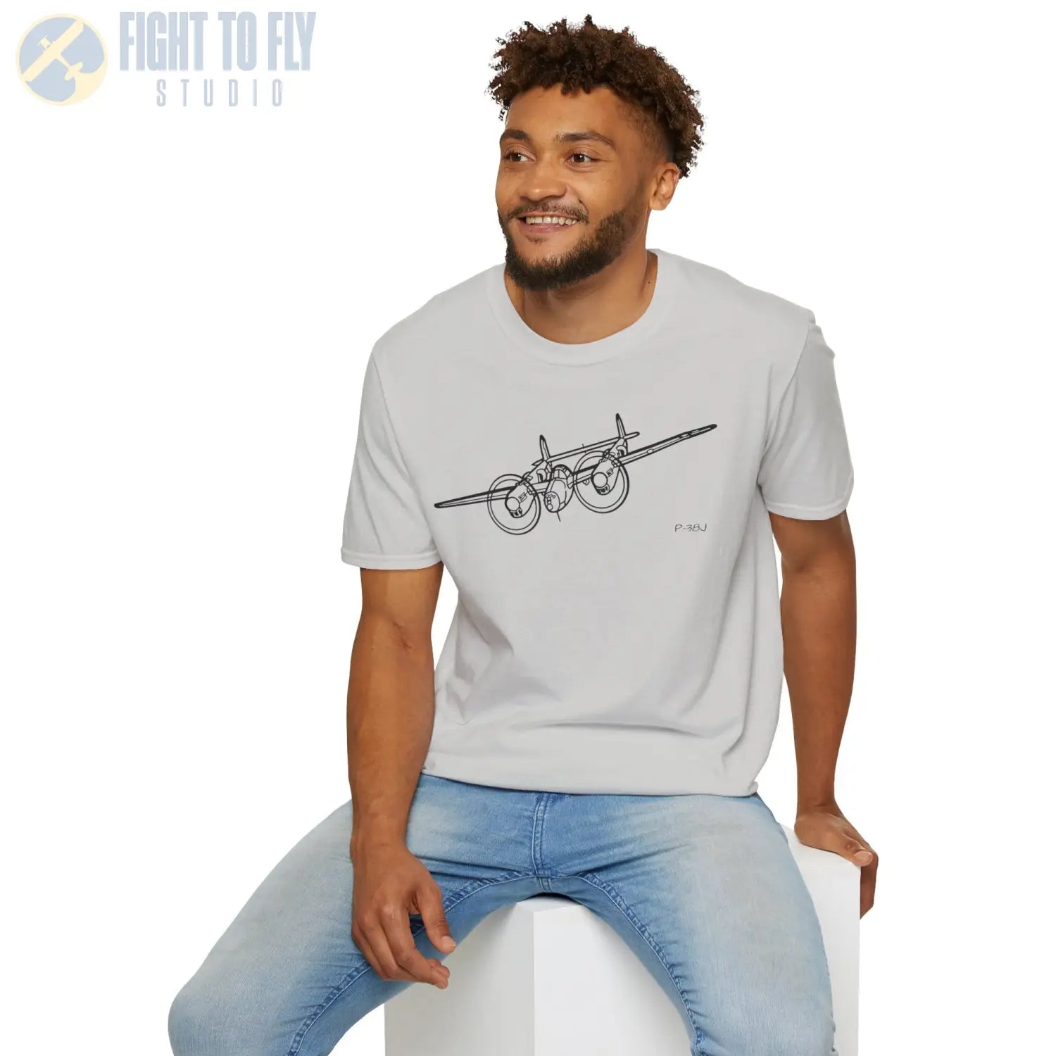 P-38J Lightning In-Flight T-Shirt - Pilot gifts - WWII warbird t-shirt