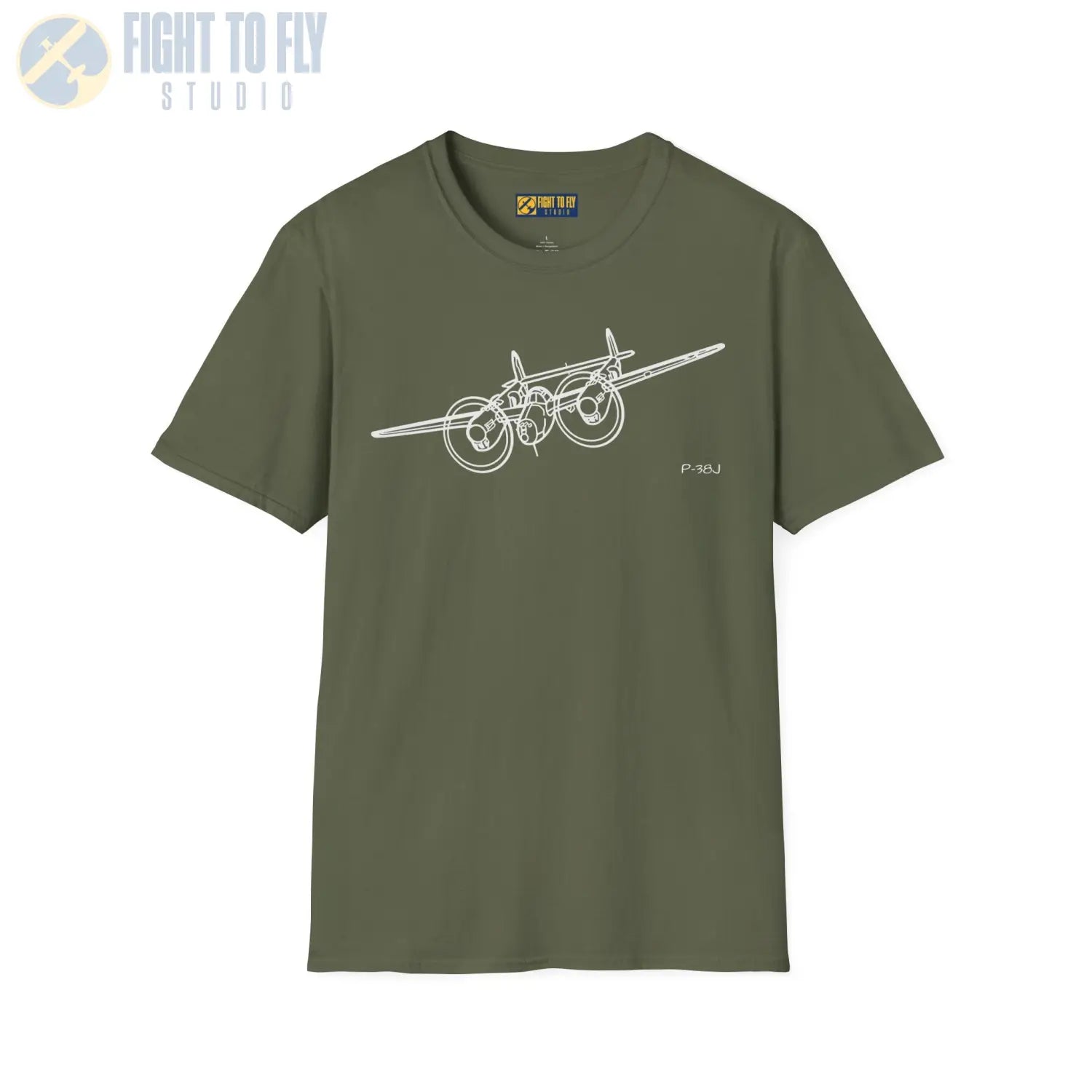 P-38J Lightning In-Flight T-Shirt - Pilot gifts - WWII warbird t-shirt