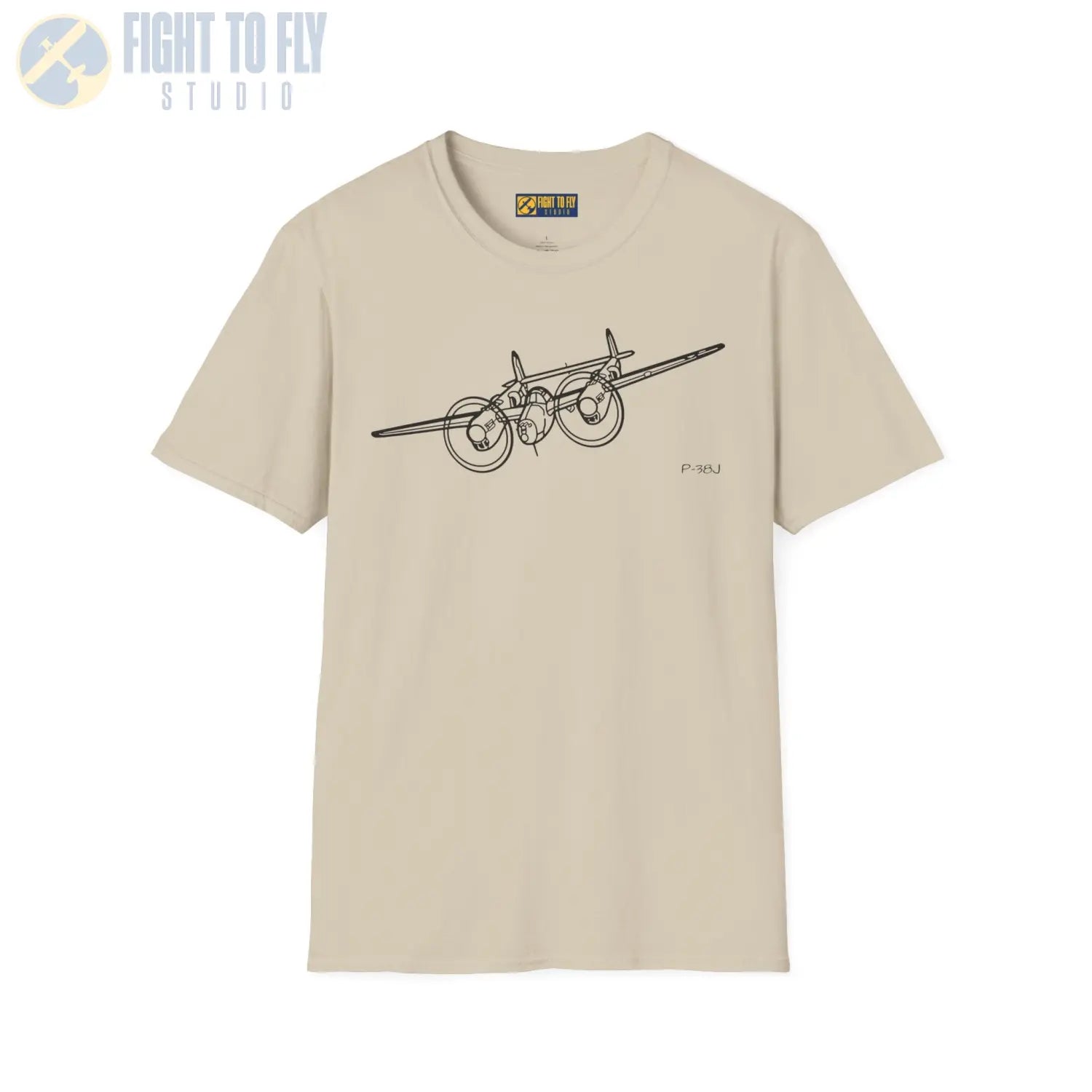 P-38J Lightning In-Flight T-Shirt - Pilot gifts - WWII warbird t-shirt