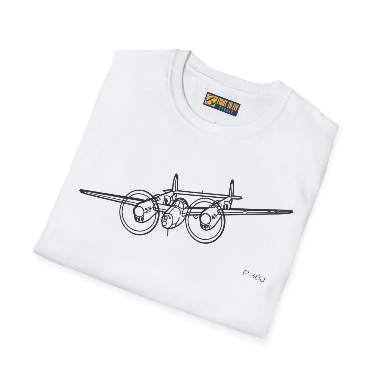 P-38J Lightning In-Flight T-Shirt - Pilot gifts - WWII warbird t-shirt