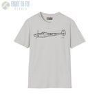 P-38L Lightning Side View T-Shirt - Pilot gifts - WWII warbird t-shirt