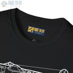 P-38L Lightning Side View T-Shirt - Pilot gifts - WWII warbird t-shirt