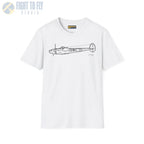 P-38L Lightning Side View T-Shirt - Pilot gifts - WWII warbird t-shirt