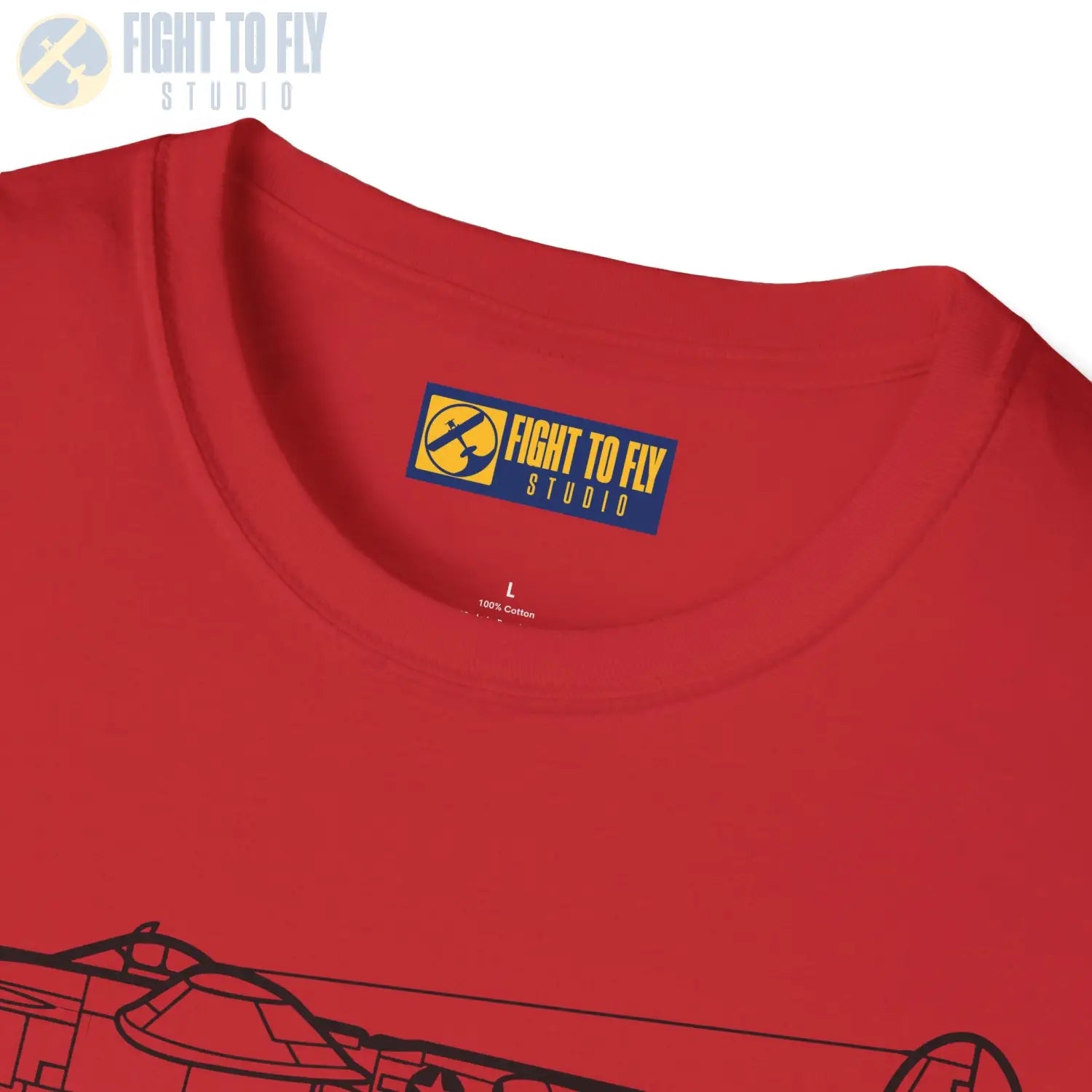 P-38L Lightning Side View T-Shirt - Pilot gifts - WWII warbird t-shirt