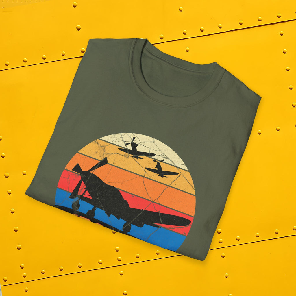 P-39 Airacobra Premium T-Shirt – WWII Fighter Full Graphic Aviation Tee - Pilot gifts - warbird t-shirt