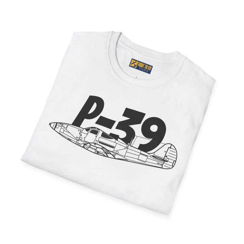 P-39 Airacobra Side Profile T-Shirt - Pilot gifts - WWII warbird t-shirt