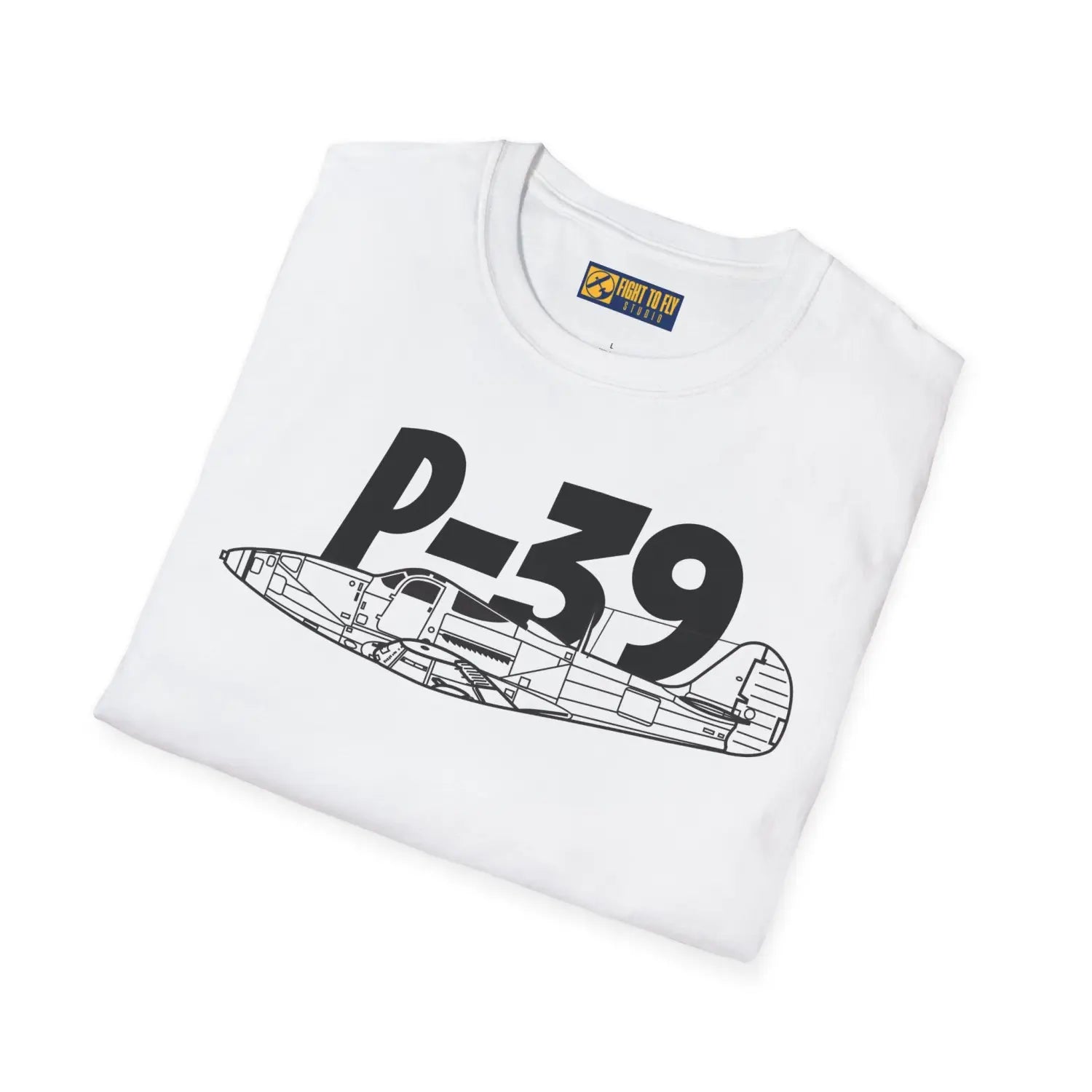 P-39 Airacobra Side Profile T-Shirt - Pilot gifts - WWII warbird t-shirt