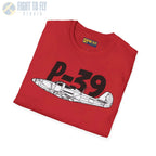 P-39 Airacobra Side Profile T-Shirt - Pilot gifts - WWII warbird t-shirt