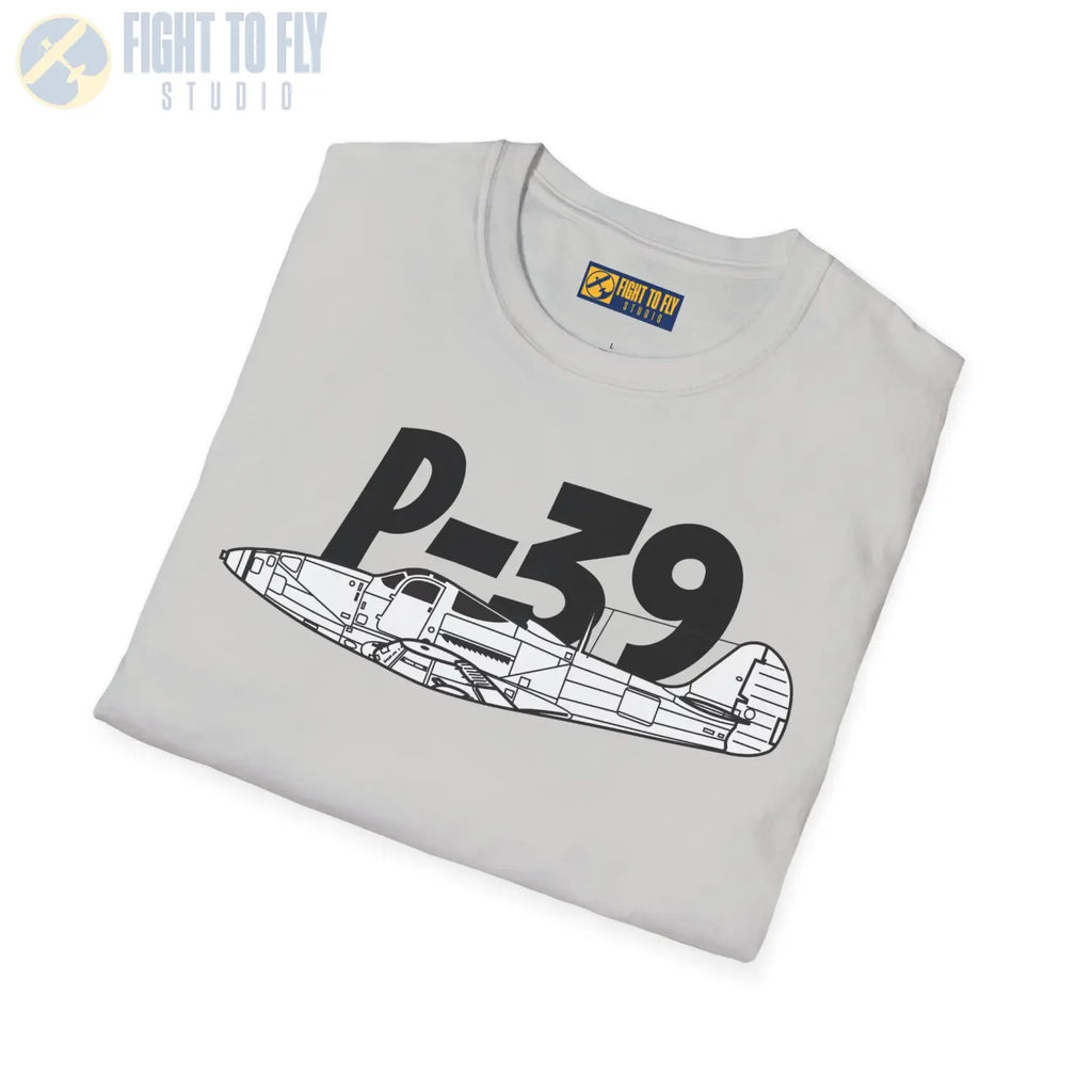 P-39 Airacobra Side Profile T-Shirt - Pilot gifts - WWII warbird t-shirt