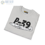 P-39 Airacobra Side Profile T-Shirt - Pilot gifts - WWII warbird t-shirt