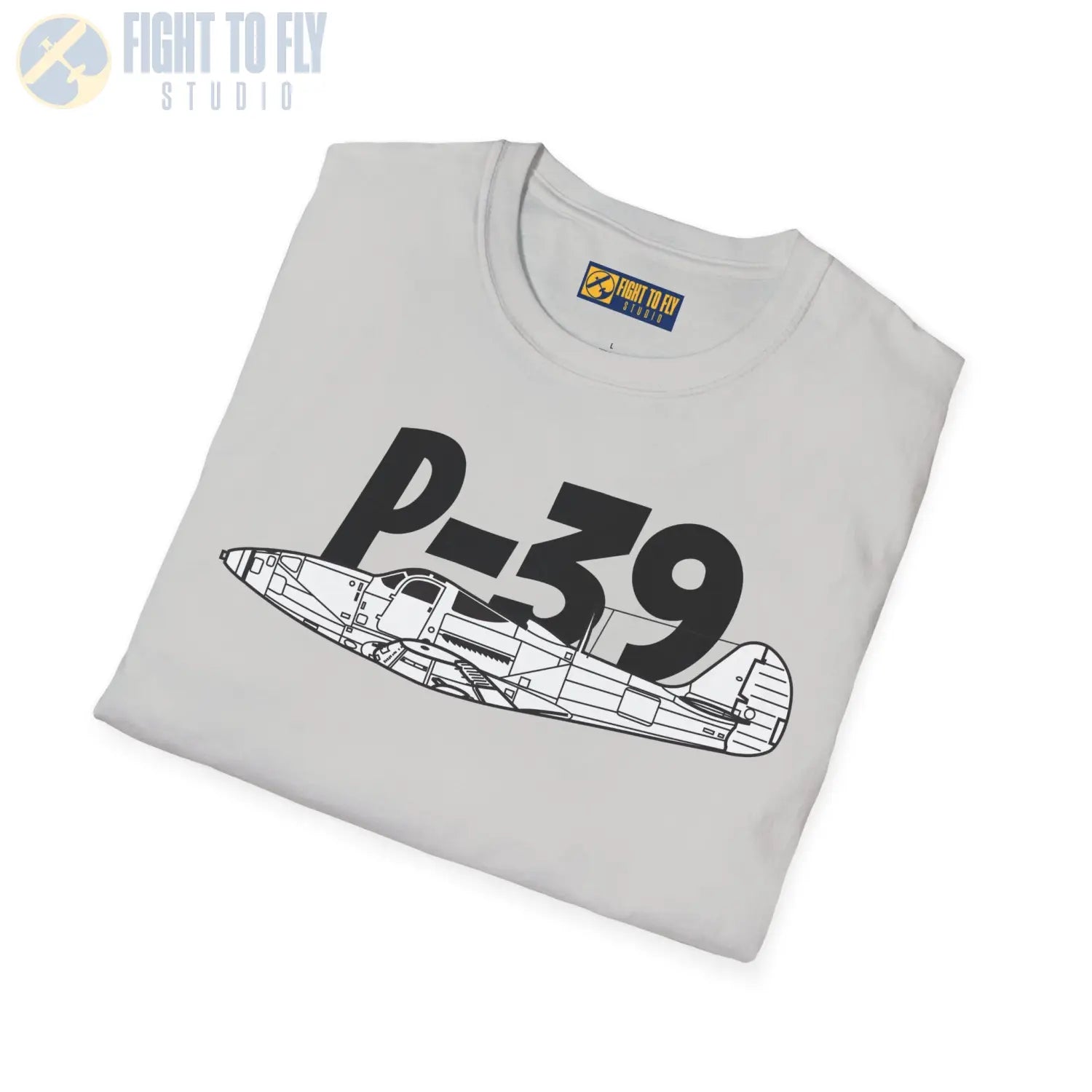 P-39 Airacobra Side Profile T-Shirt - Pilot gifts - WWII warbird t-shirt