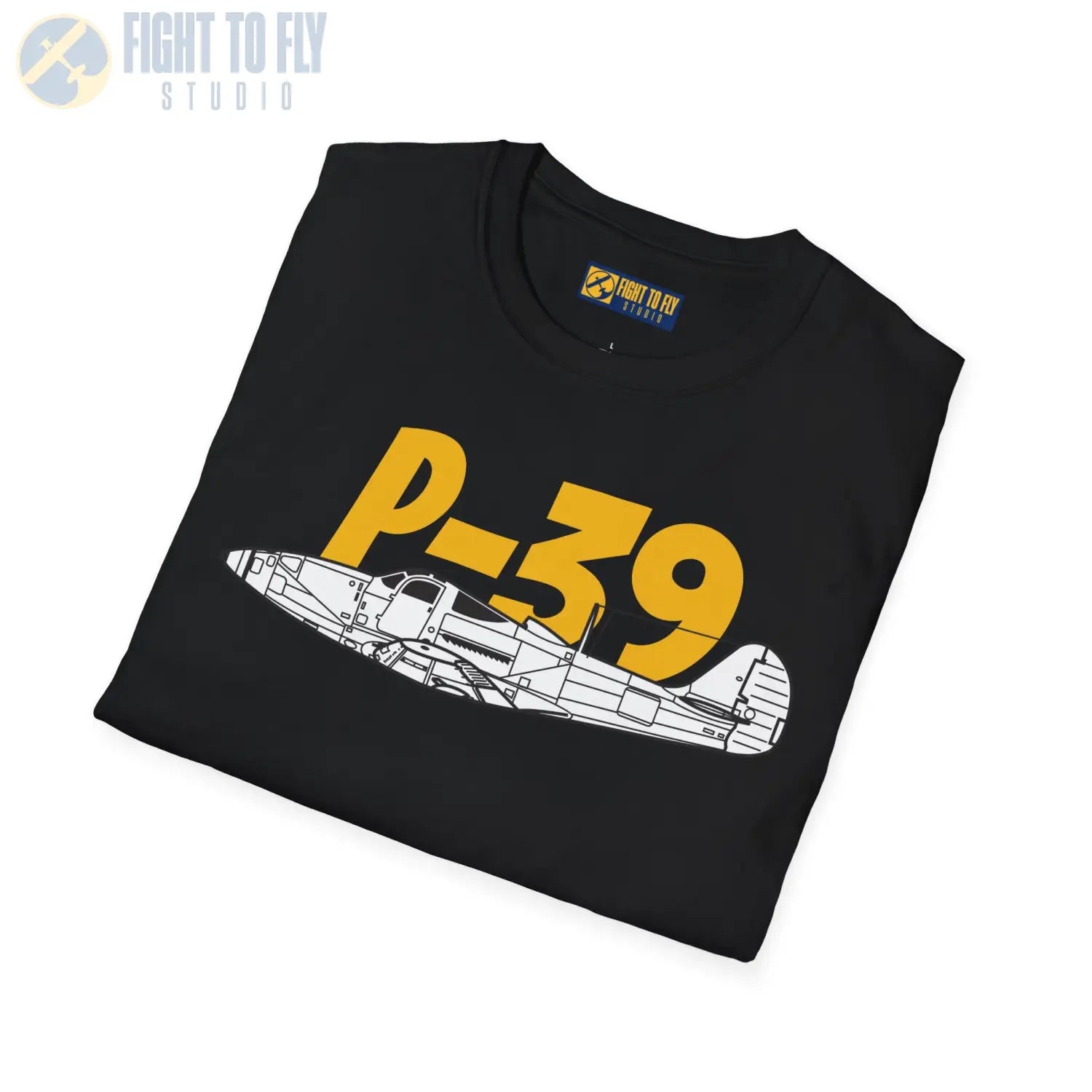 P-39 Airacobra Side Profile T-Shirt - Pilot gifts - WWII warbird t-shirt