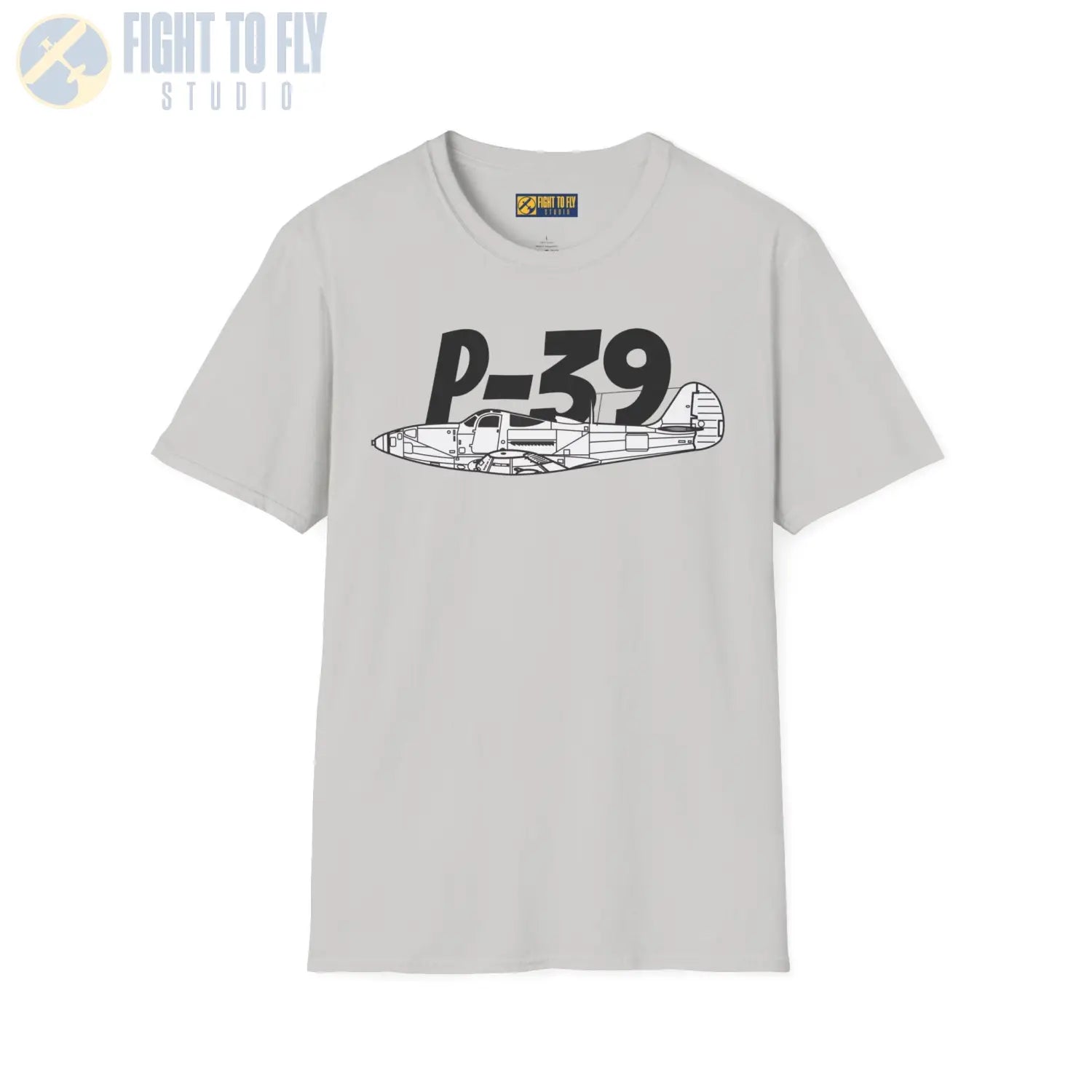P-39 Airacobra Side Profile T-Shirt - Pilot gifts - WWII warbird t-shirt