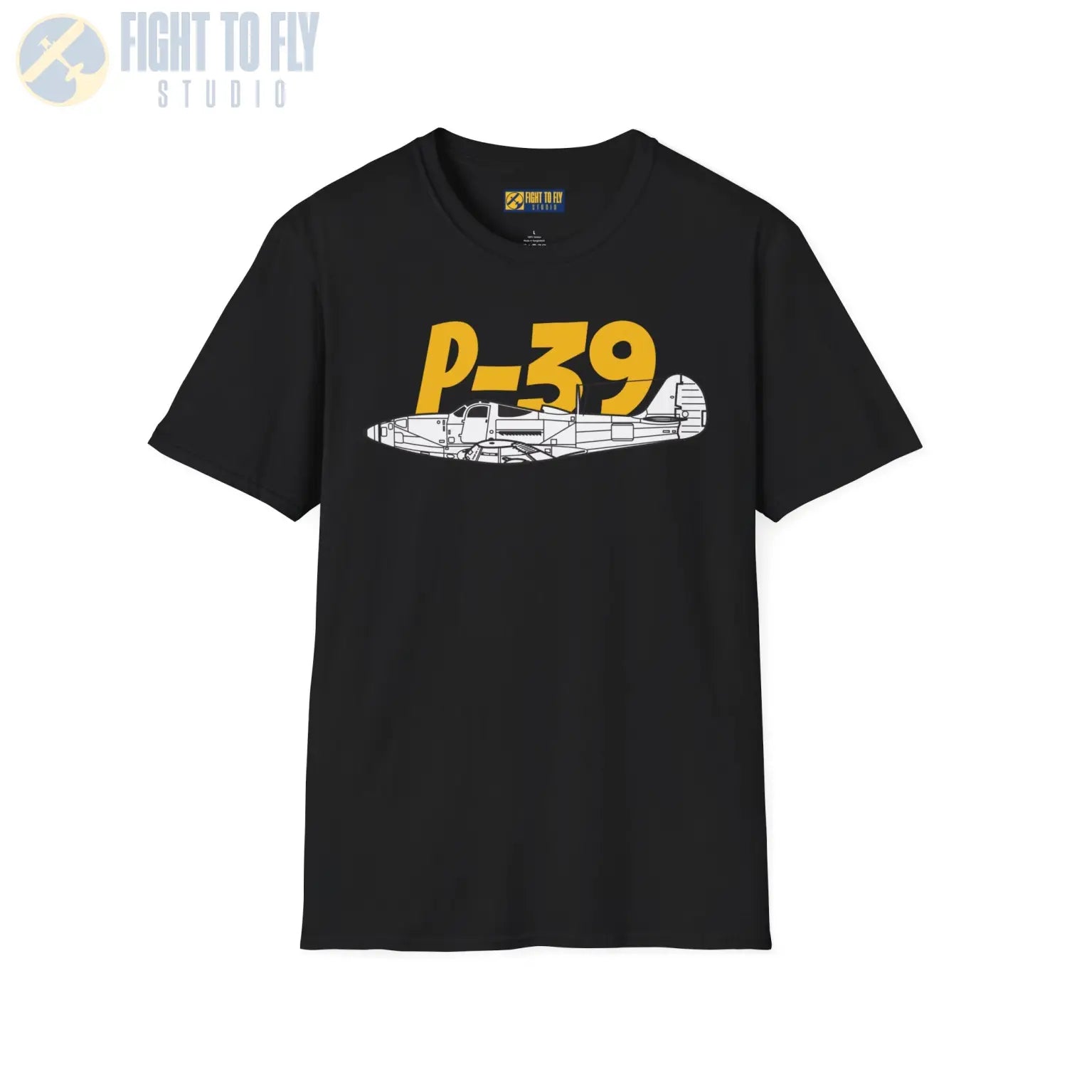 P-39 Airacobra Side Profile T-Shirt - Pilot gifts - WWII warbird t-shirt