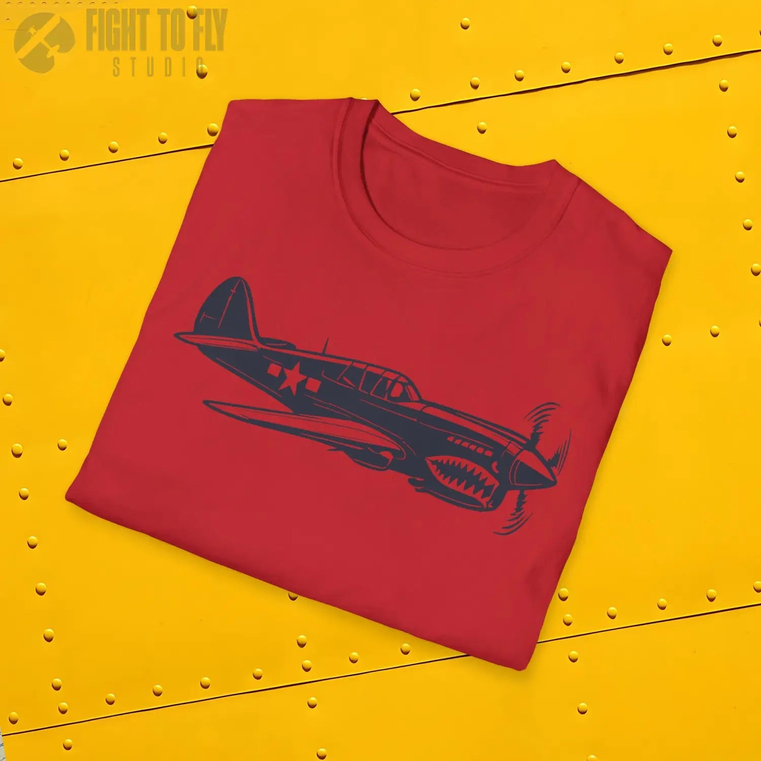 Curtiss P-40 Warhawk Premium T-Shirt - Pilot gifts - WWII warbird t-shirt