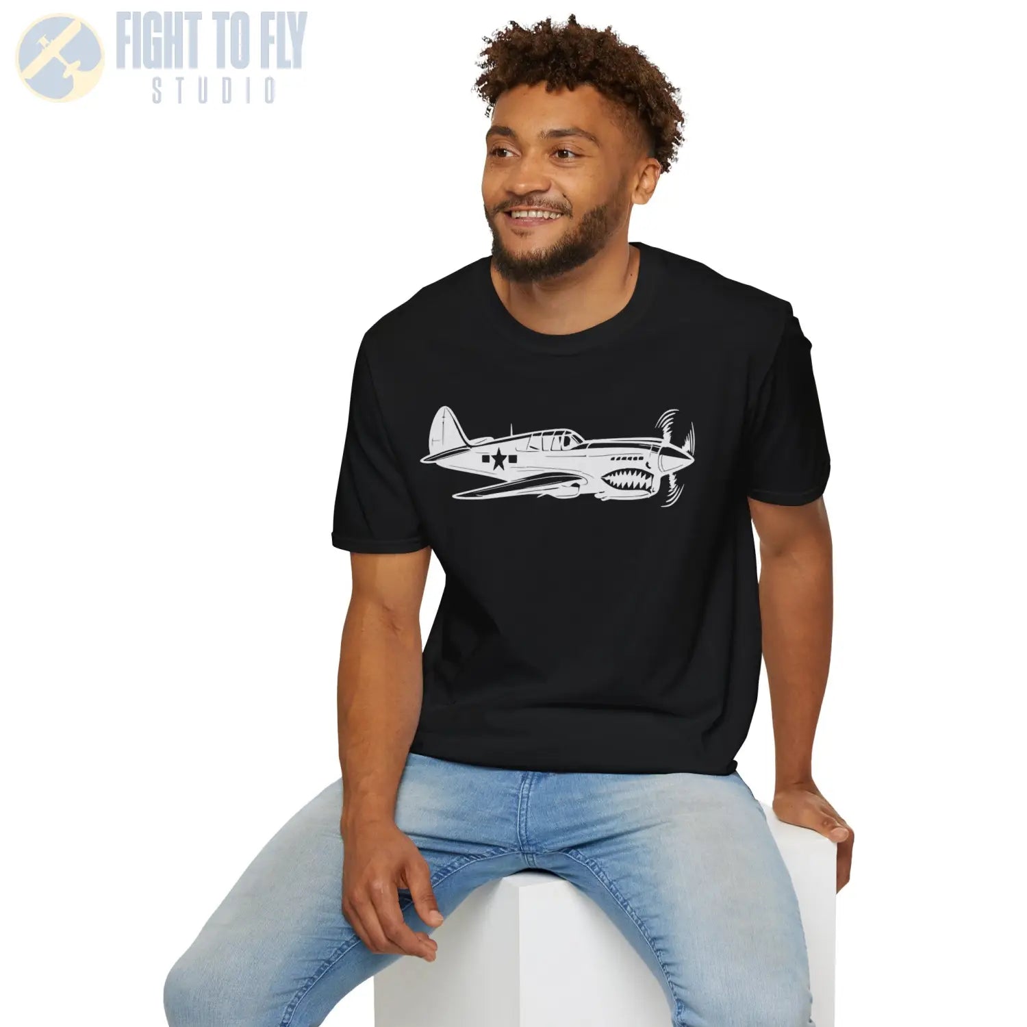 Curtiss P-40 Warhawk Premium T-Shirt - Pilot gifts - WWII warbird t-shirt