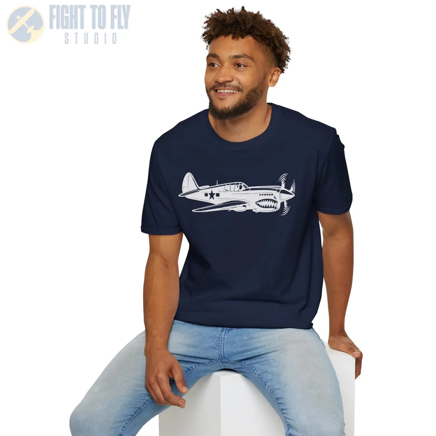 Curtiss P-40 Warhawk Premium T-Shirt - Pilot gifts - WWII warbird t-shirt