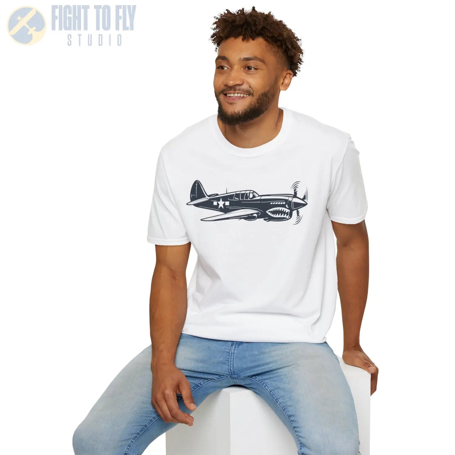 Curtiss P-40 Warhawk Premium T-Shirt - Pilot gifts - WWII warbird t-shirt