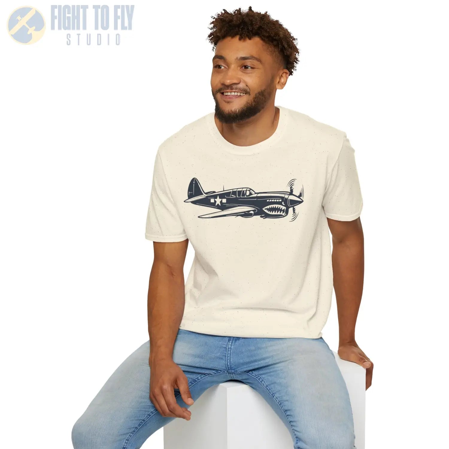 Curtiss P-40 Warhawk Premium T-Shirt - Pilot gifts - WWII warbird t-shirt