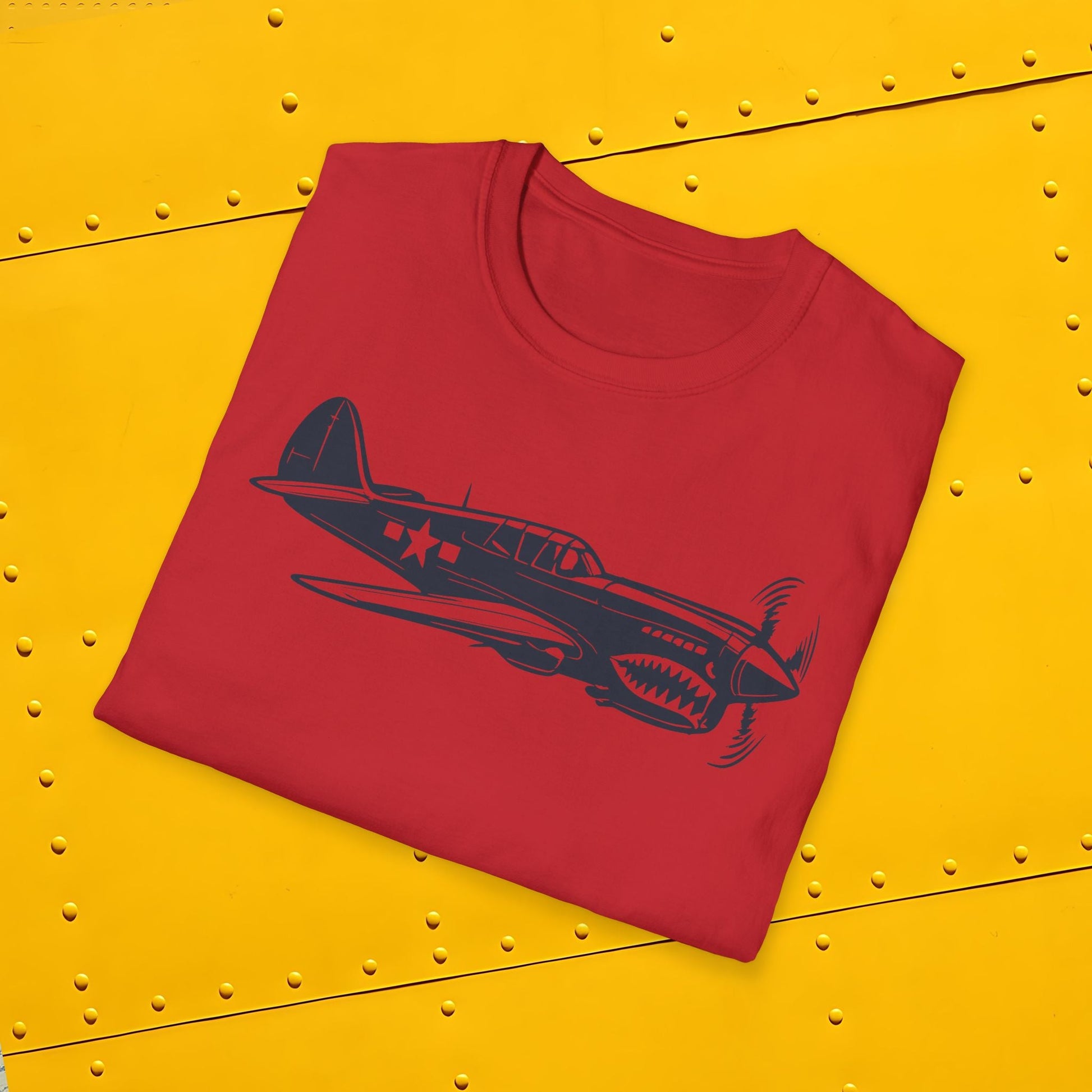 P-40 Premium T-Shirt – Curtiss Warhawk WWII Aviation Tee - Pilot gifts - warbird t-shirt