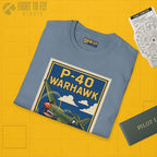 P-40 Premium Full Graphic T-Shirt - Pilot gifts - WWII warbird t-shirt