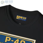 P-40 Premium Full Graphic T-Shirt - Pilot gifts - WWII warbird t-shirt