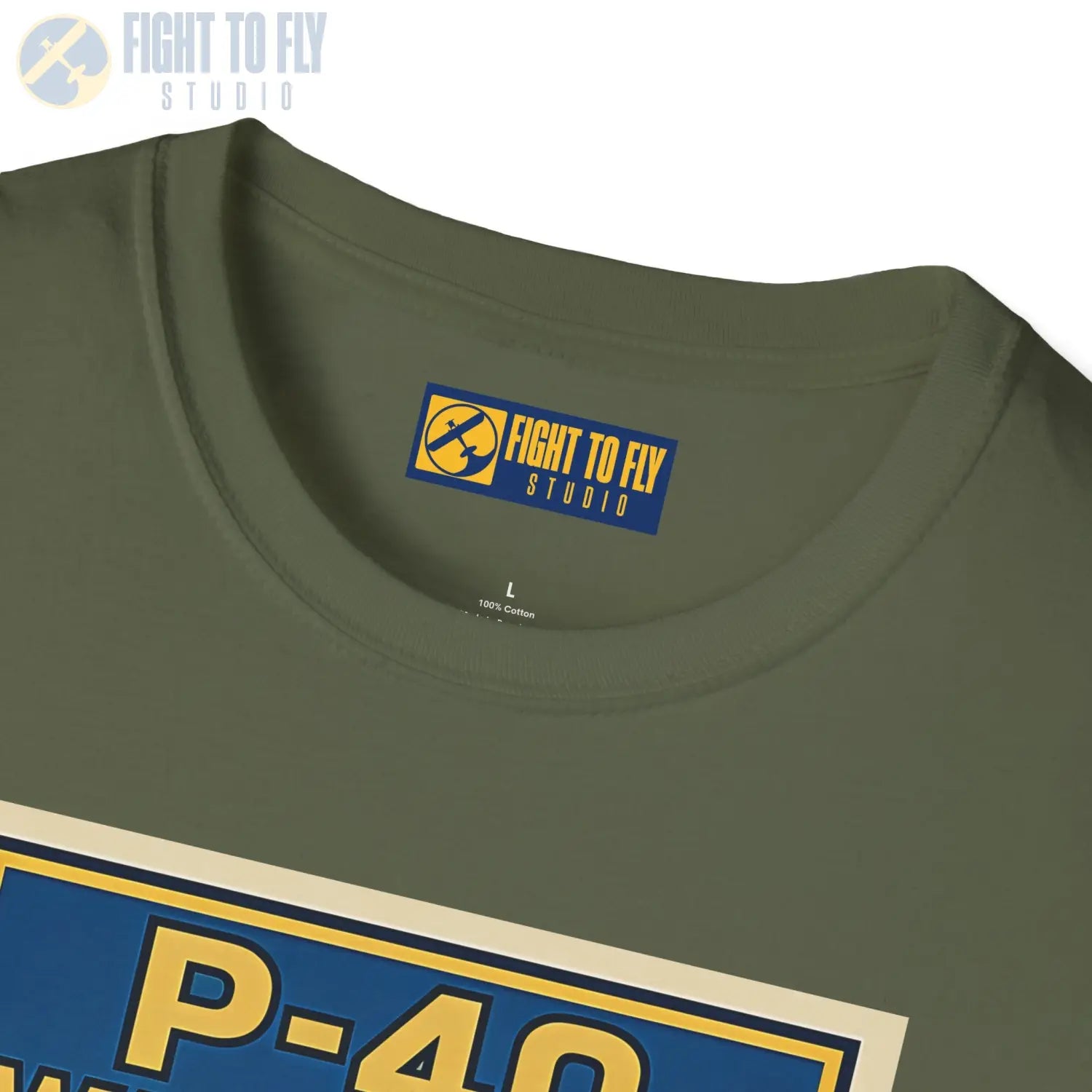 P-40 Premium Full Graphic T-Shirt - Pilot gifts - WWII warbird t-shirt
