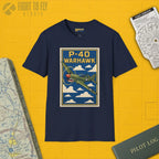 P-40 Premium Full Graphic T-Shirt - Pilot gifts - WWII warbird t-shirt
