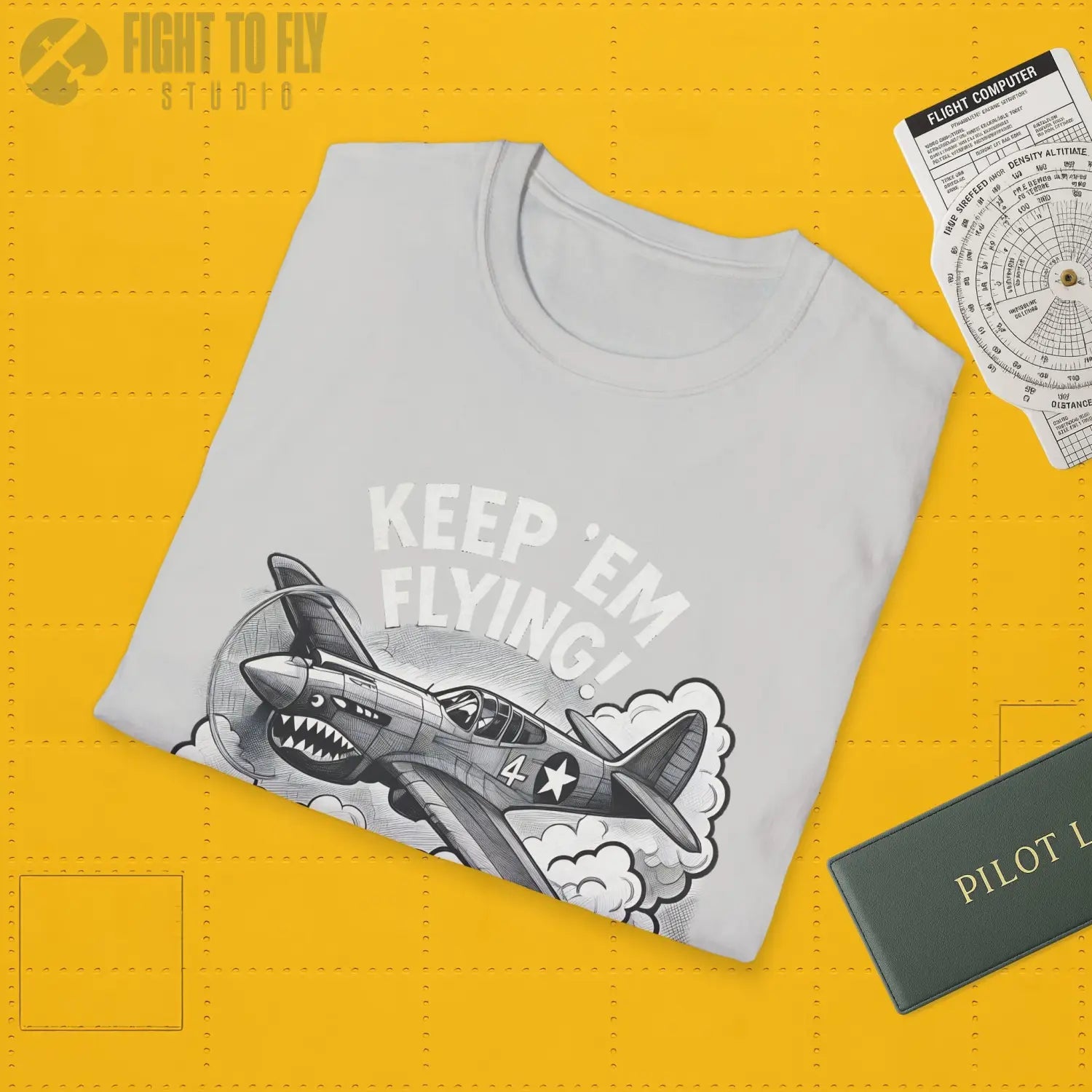 P-40 “Keep ’Em Flying!” - T-Shirt - Pilot gifts - WWII warbird t-shirt