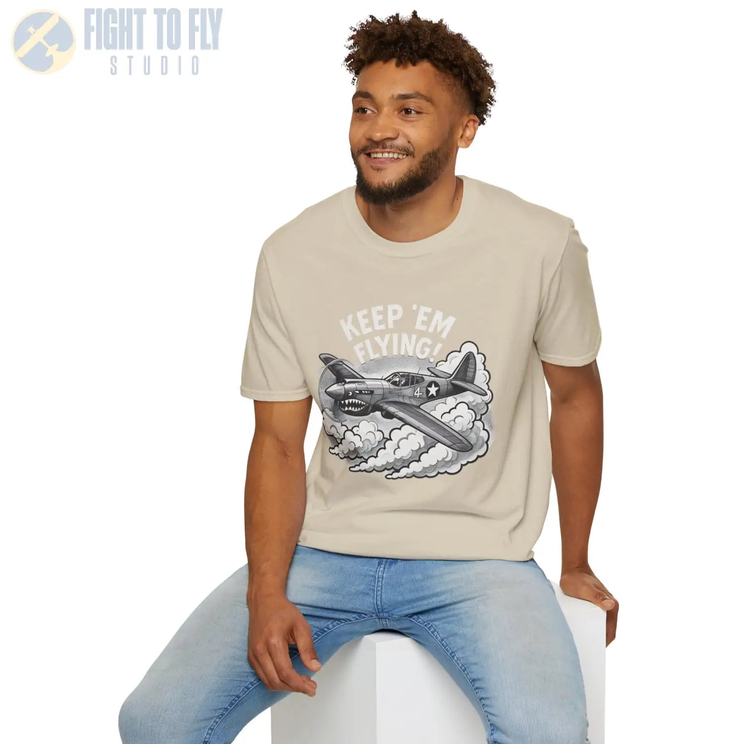 P-40 “Keep ’Em Flying!” - T-Shirt - Pilot gifts - WWII warbird t-shirt