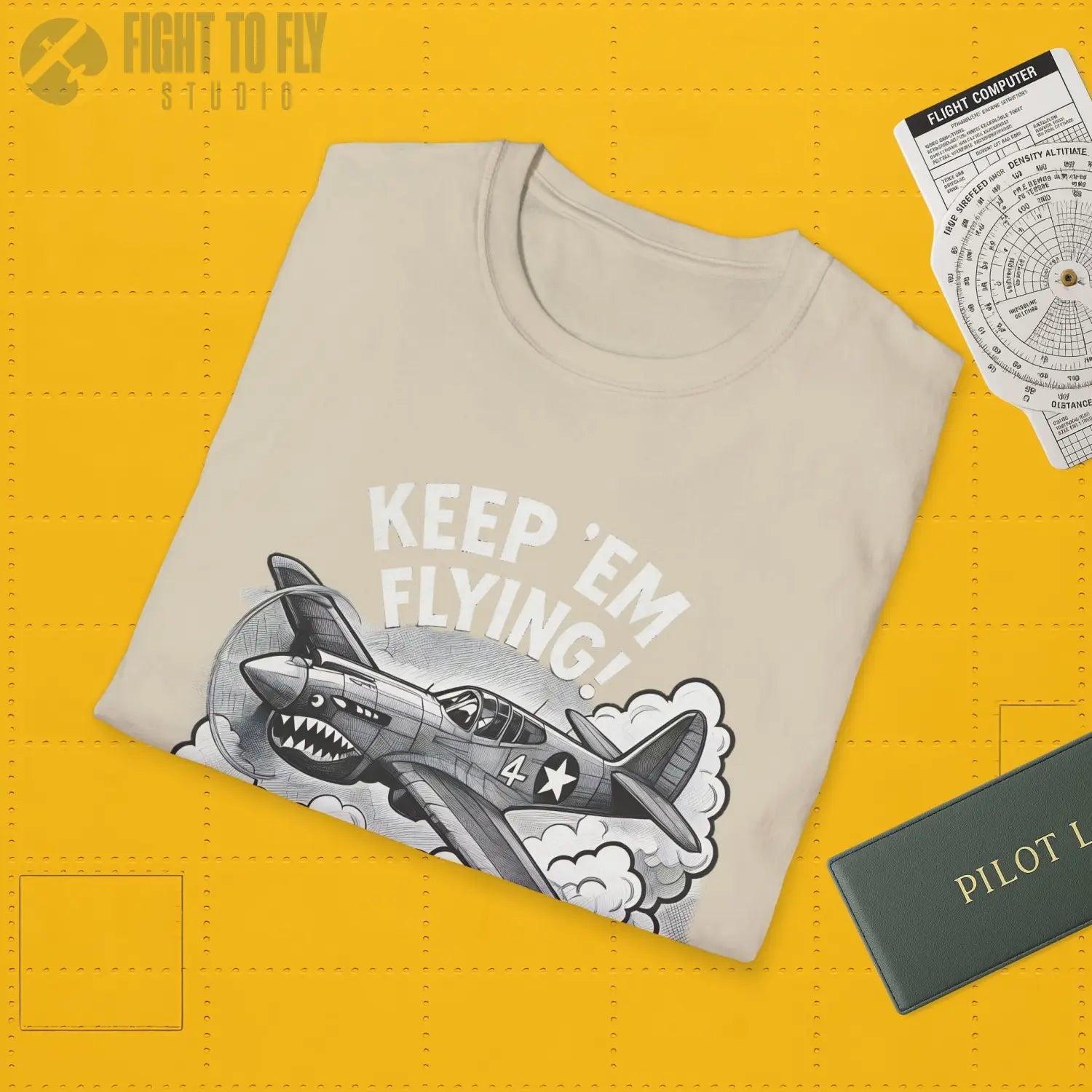 P-40 “Keep ’Em Flying!” - T-Shirt - Pilot gifts - WWII warbird t-shirt