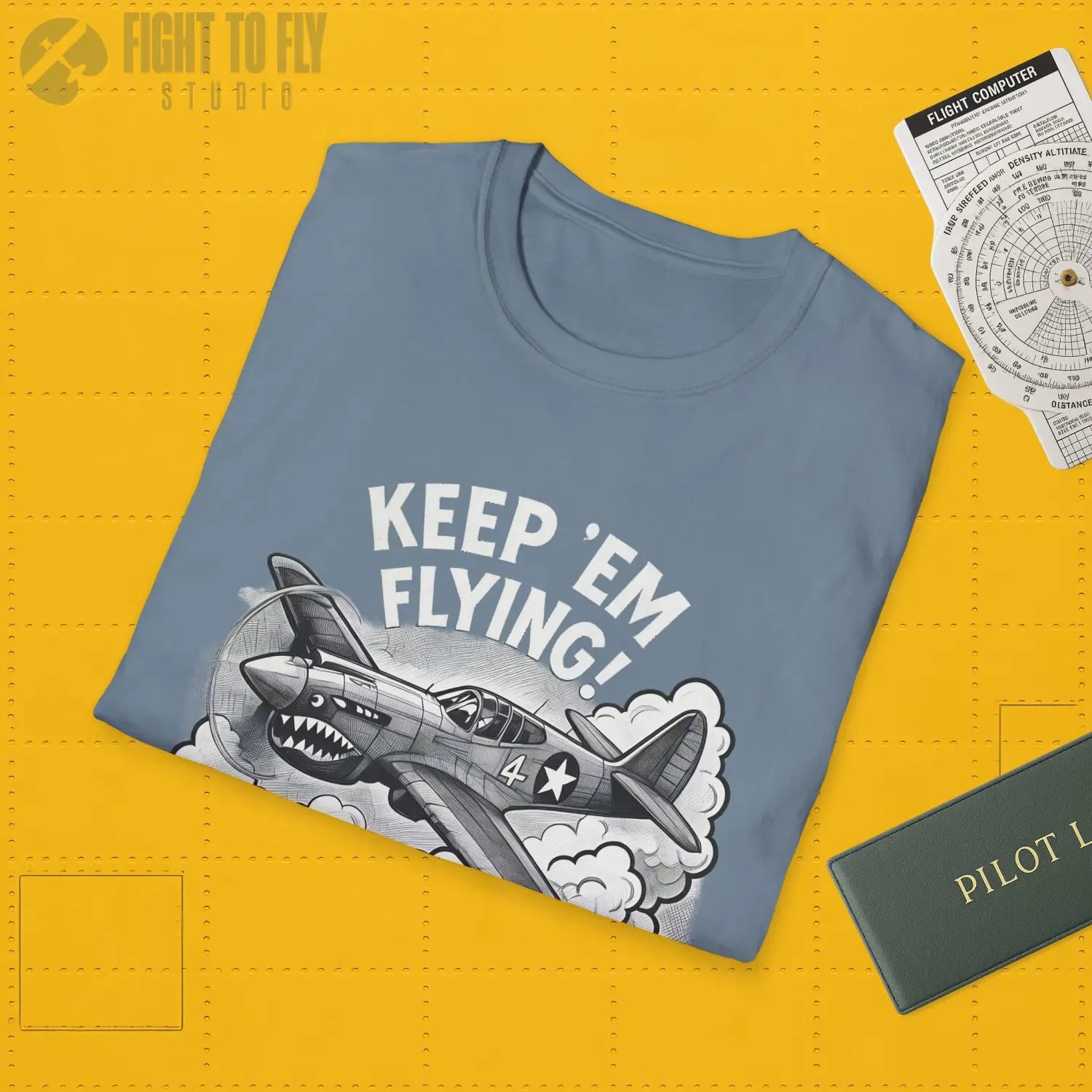 P-40 “Keep ’Em Flying!” - T-Shirt - Pilot gifts - WWII warbird t-shirt