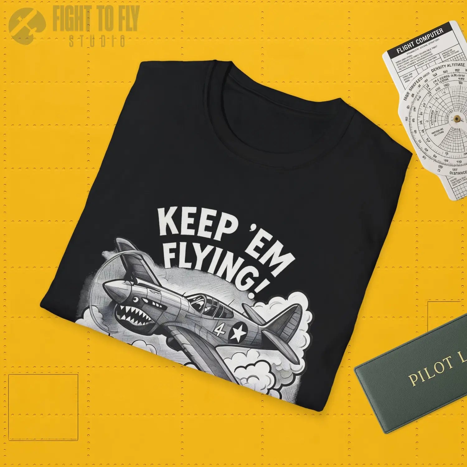 P-40 “Keep ’Em Flying!” - T-Shirt - Pilot gifts - WWII warbird t-shirt