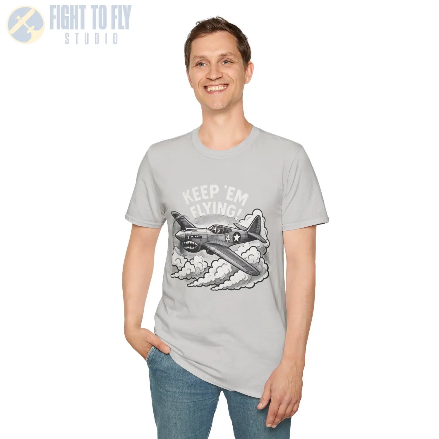 P-40 “Keep ’Em Flying!” - T-Shirt - Pilot gifts - WWII warbird t-shirt