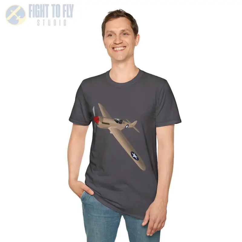 P-40 – Sharkmouth Legend T-Shirt - Pilot gifts - WWII warbird t-shirt